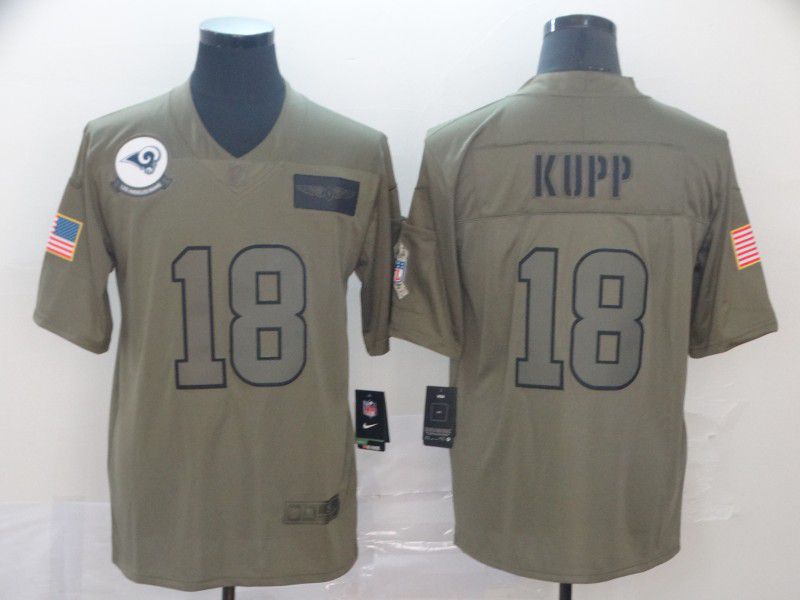 Men Los Angeles Rams #18 Kupp Nike Camo 2019 Salute to Service Limited NFL Jerseys